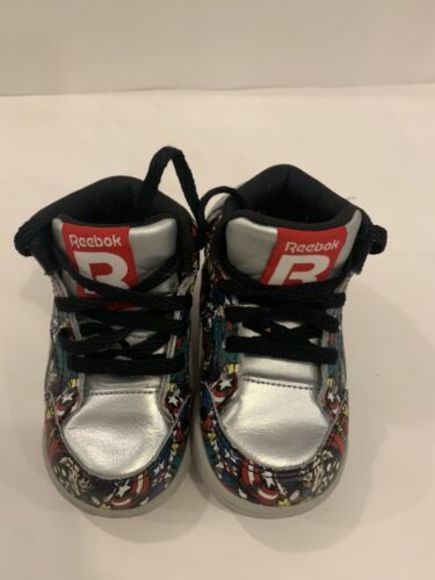 Reebok Marvel Superhero Multi Hero Toddler Sneakers - Size 5 - Picture 7 of 8